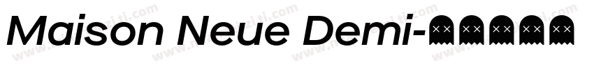 Maison Neue Demi字体转换